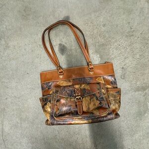 Patricia Nash Large Leather Tote 16 x 14